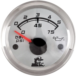 Указатель давления масла 0-5 Bar белый (10252235)